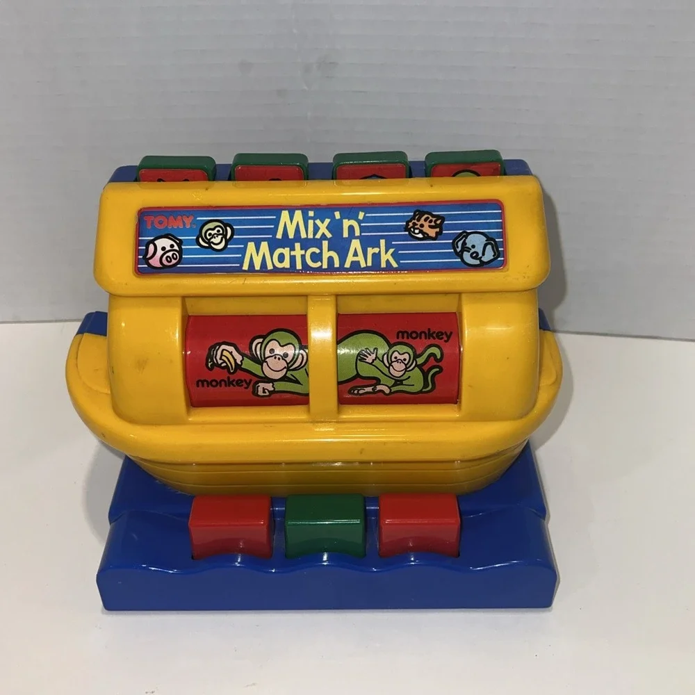 Mix and Match Ark Vintage‎ Game by Tomy Toddler Baby Sorting game 1989 VGC